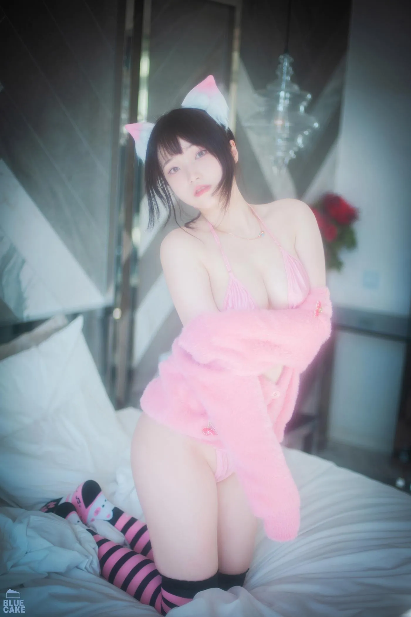 Bambi밤비 – NO.91 [BLUECAKE] Naughty Cats Pink  Mint RED [90P]插图6